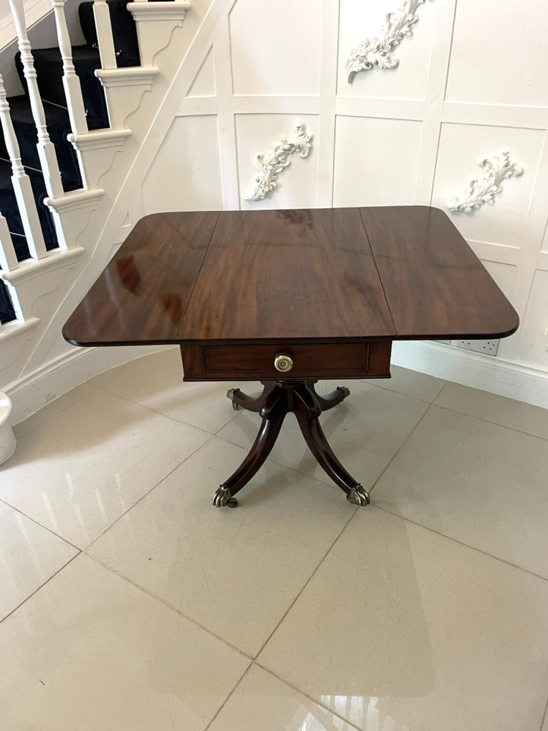 Antique Regency Mahogany 4 seater Dining/Pembroke Table